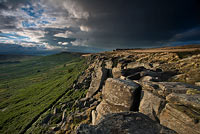 1072-Dramatic-Curbar Chris Gilbert, Ravenseye Gallery, Peak District, Photographs, Courses